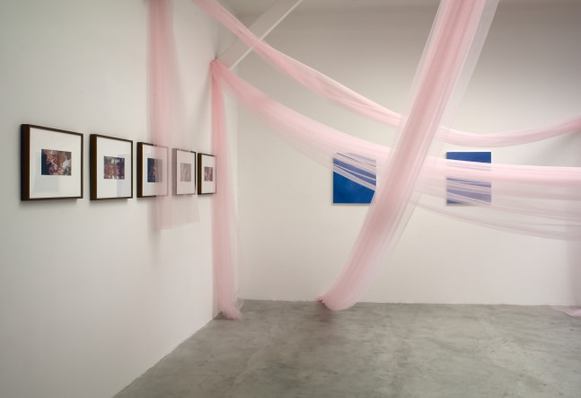 Installation view of works by Karen Kilimnik