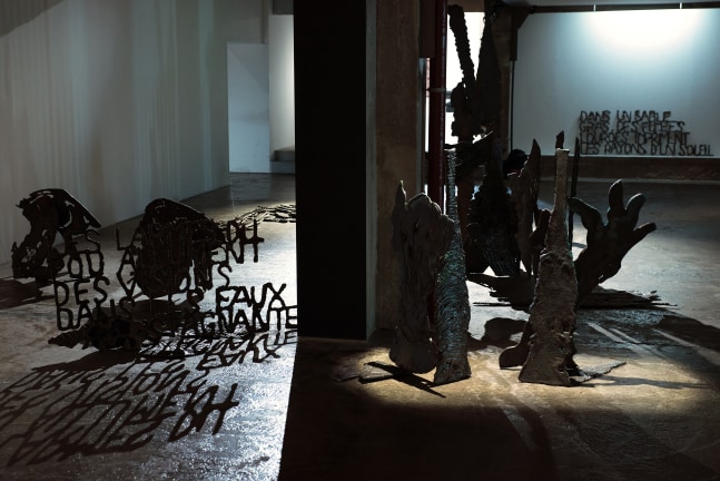 Installation view of sculptures by Jean-Marie Appriou