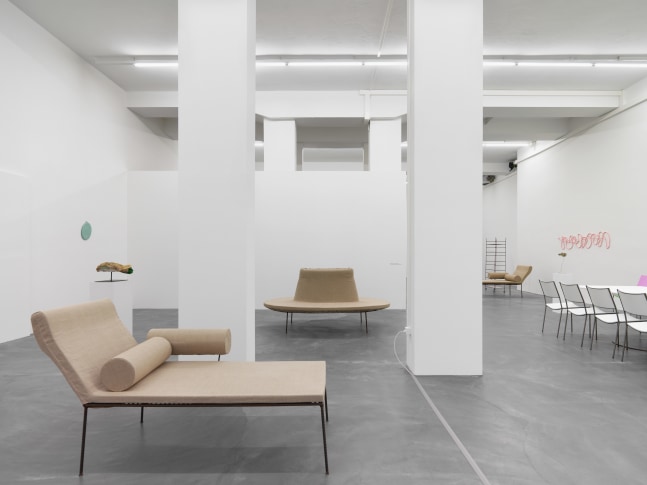 Installation view of Franz West furniture works exhibition