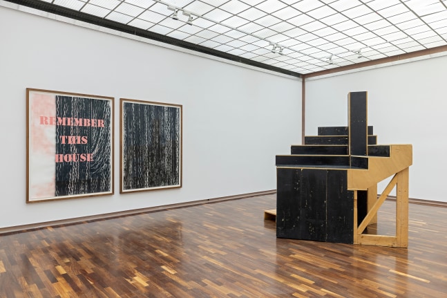 Installation view, Oscar Tuazon, What We Need, Kunsthalle Bielefeld, Bielefeld, 2023