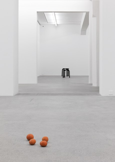 Installation view of Ugo Rondinone Scholar Rock sculptures