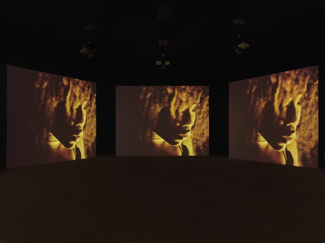 installation view of works by Ugo Rondinone