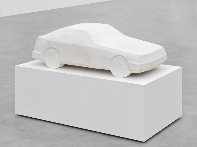 plaster car sculpture by Peter Fischli and David Weiss
