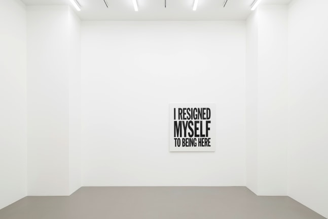 Installation view, John Giorno, God Complex, Galerie Eva Presenhuber, Vienna, 2024