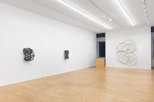 installation view of works by Wyatt Kahn