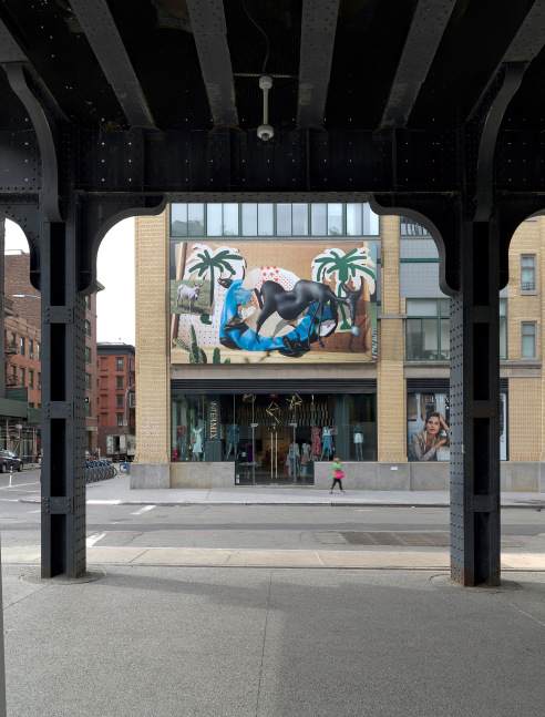 Installation view of Works by Lucas Blalock