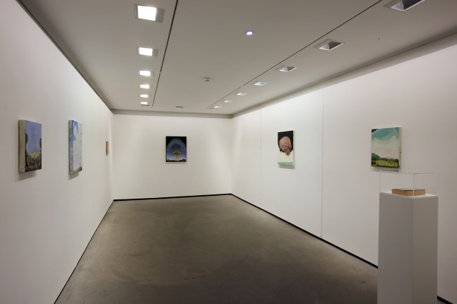 Installation view of paintings by Verne Dawson