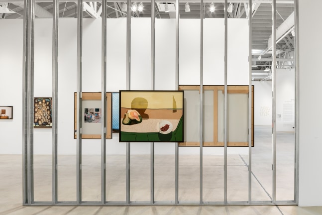 Installation view of Works by Lucas Blalock