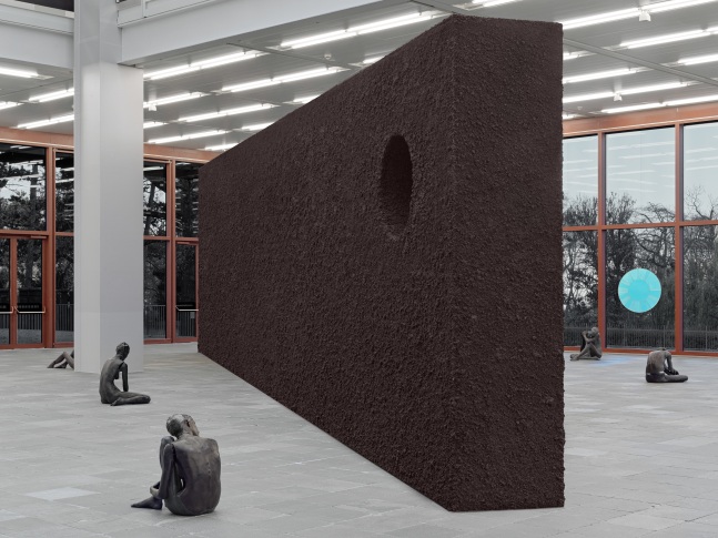 Installation view of sculptures by Ugo Rondinone