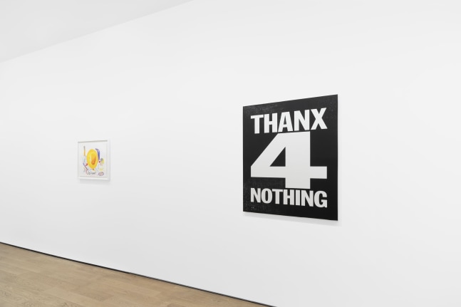 Installation view, Merci! John Giorno, Almine Rech, Paris, 2025