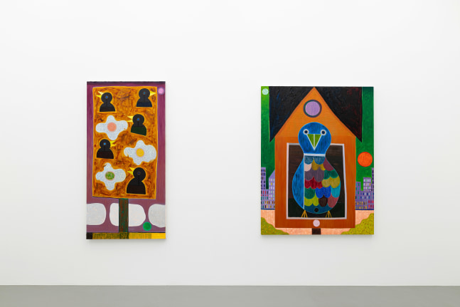 Installation view, Austin Eddy, Songs For The Sun., Galerie Eva Presenhuber, Vienna, 2024