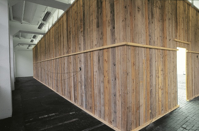 Installation view of wall work by Ugo Rondinone