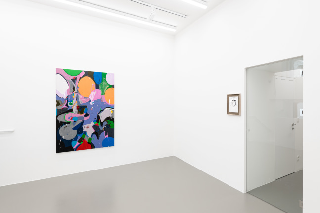 installation view of paintings and drawings by Michael Williams