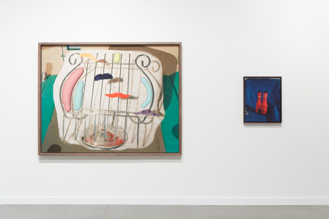 installation view of works by Lucas Blalock