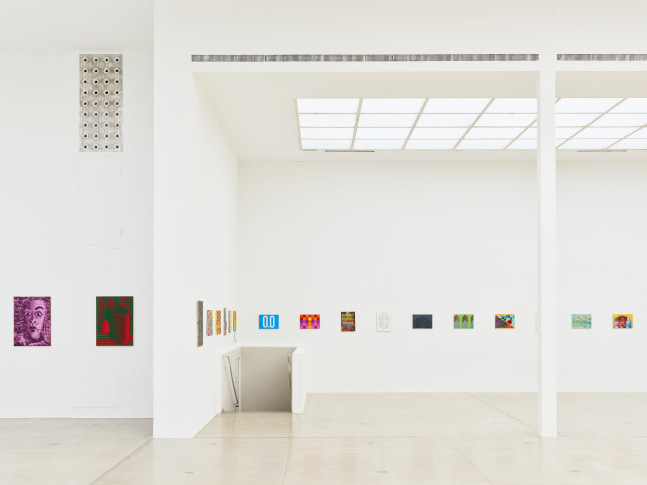 installation view of works by Jean-Frédéric Schnyder