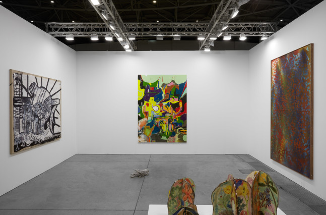 Installation view of works by various artists
