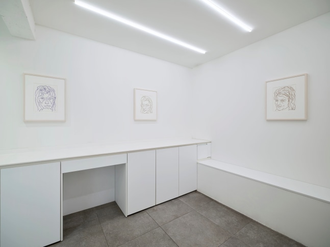 Installation view, Steven Shearer, Wools and Effigies, Galerie Eva Presenhuber x P21, Seoul, 2025