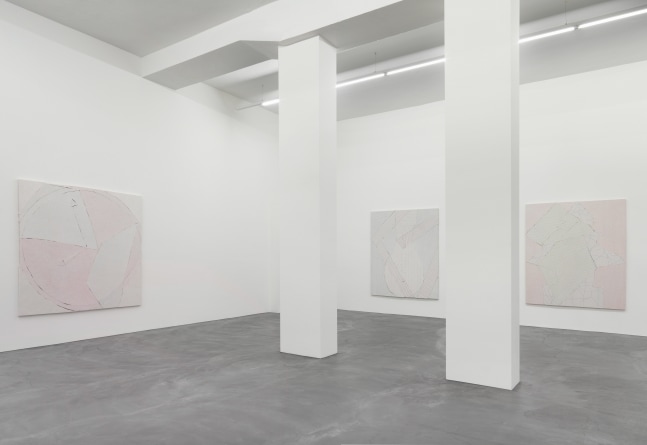 Installation view of Wyatt Kahn wall reliefs