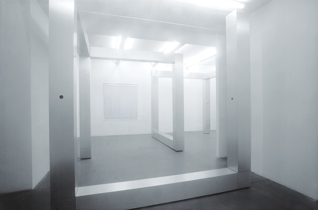 Installation view of sculptures by Ugo Rondinone