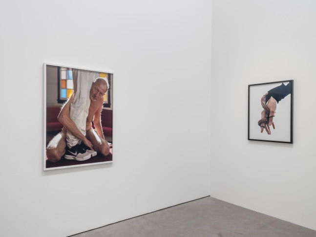 Installation view of photographs by Torbjørn Rødland