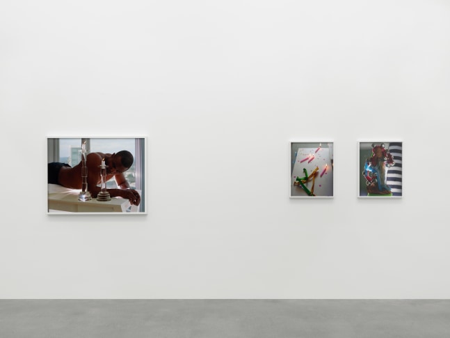 Installation view of Torbjørn Rødland photography and film exhibition
