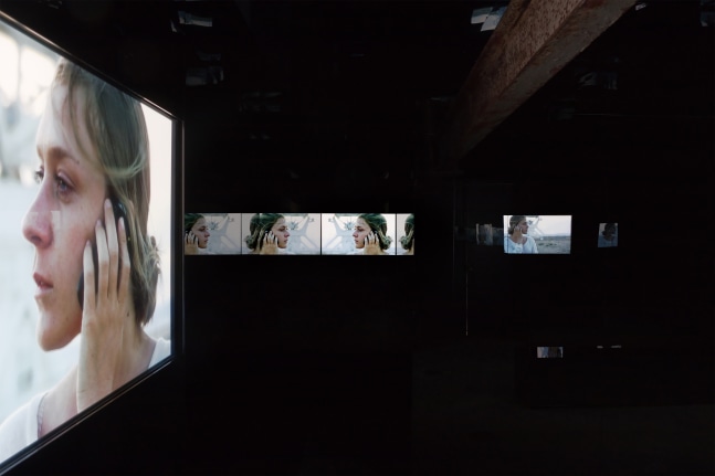 Installation view of Works by Doug Aitken