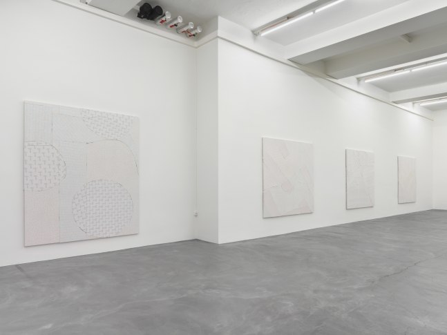Installation view of Wyatt Kahn wall reliefs