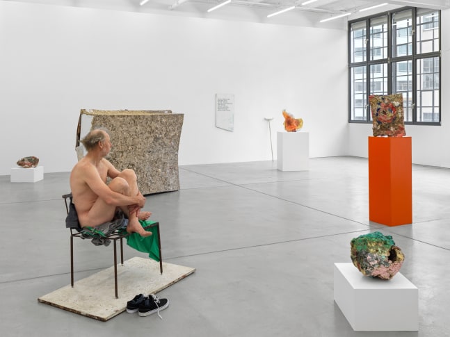 Installation view, Franz West, Die fr&amp;uuml;hen Werke / Early Works, Galerie Eva Presenhuber, Maag Areal, Zurich, 2025