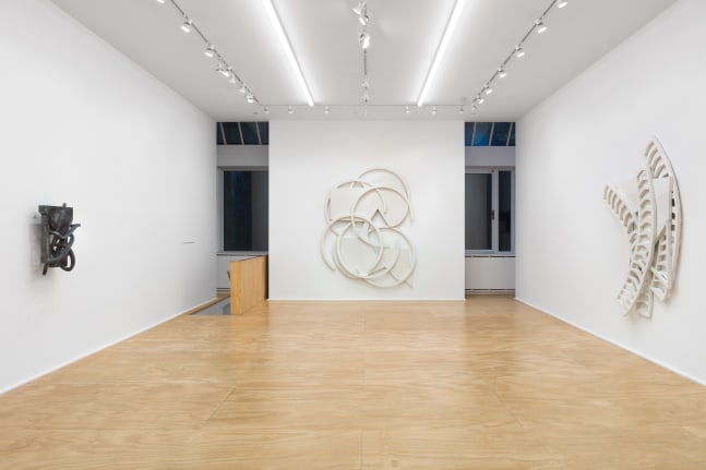 installation view of works by Wyatt Kahn