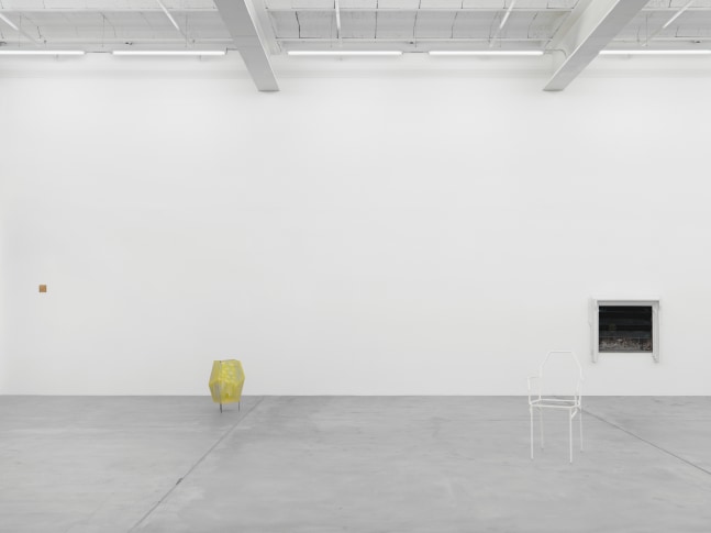Installation view of Martin Boyce sculpture and photography exhibition