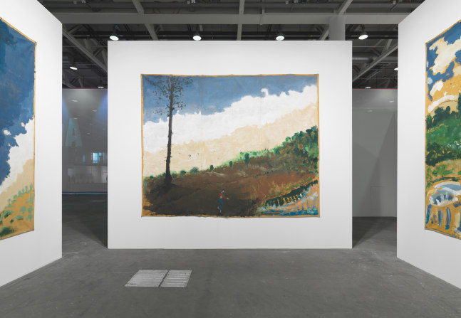 Installation view of paintings by Verne Dawson