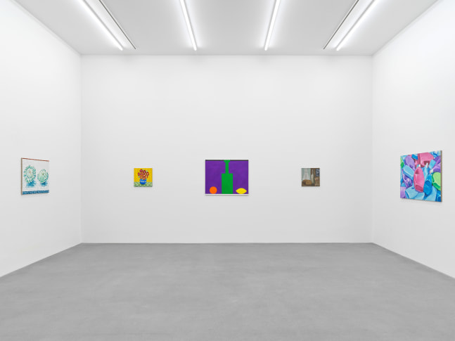 Installation view, Jean-Fr&amp;eacute;d&amp;eacute;ric Schnyder, &amp;OElig;L AUF LEINWAND, Galerie Eva Presenhuber, Waldmannstrasse, Zurich, 2024