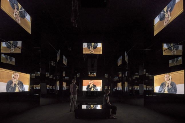 Installation view of Works by Doug Aitken