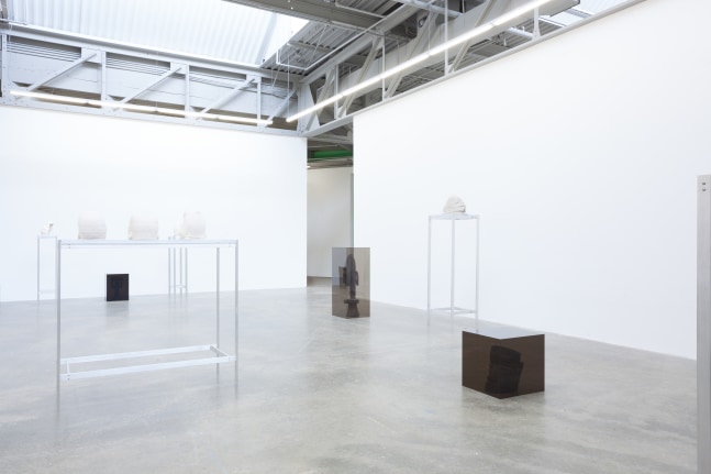 Installation view of sculptures by Matthew Angelo Harrison