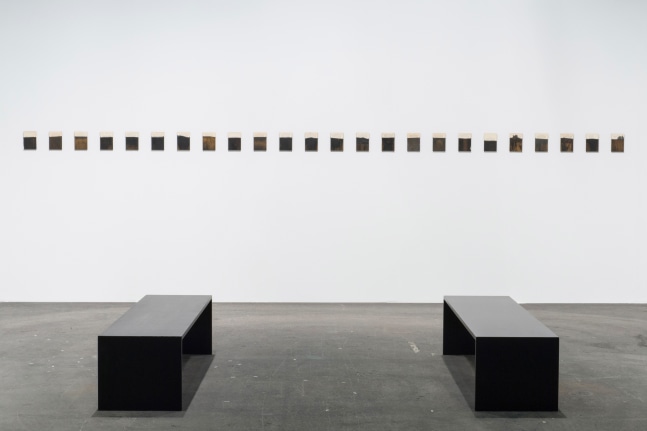 Installation view of paintings by Tim Rollins and K.O.S.