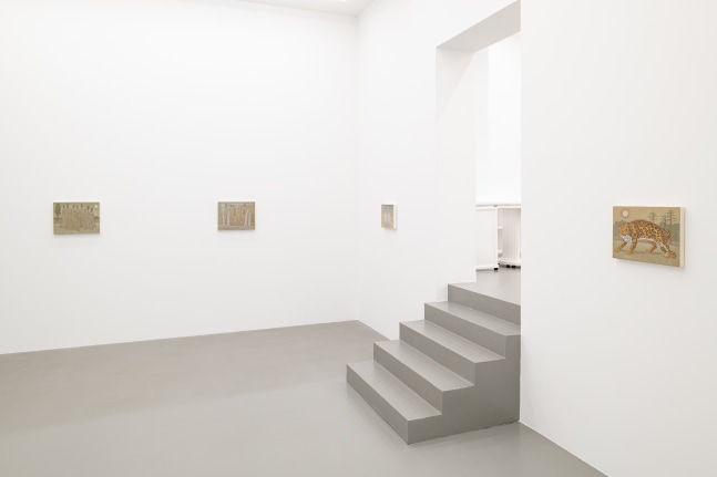 installation view of paintings and drawings by John Dilg