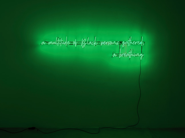 Installation view, Belinda Kazeem-Kamiński, Galerie Eva Presenhuber, Maag Areal, Zurich, 2024