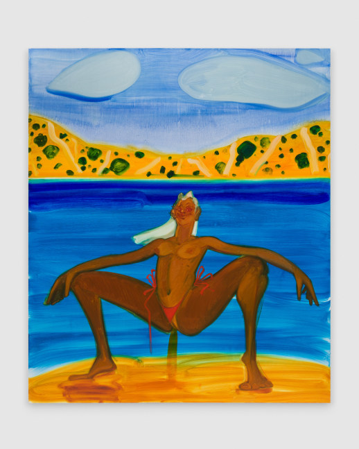 Goldfish

2023

Oil on linen 270 x 230 cm / 106 1/4 x 90 1/2 in

&amp;copy; Sofia Mitsola