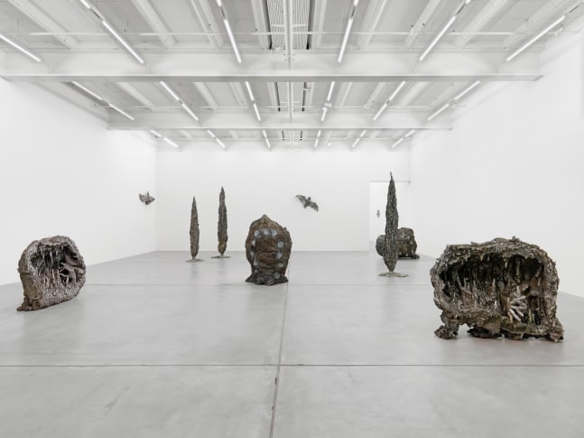 Installation view of Jean-Marie Appriou sculpture exhibition