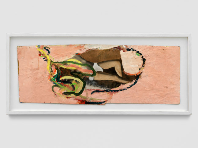 Moholny at home...

Approx. 1983/84

Collage, gouache on hardboard

Sheet 33 x 91 cm / 13 x 35 7/8 in

Frame 46 x 103.5 x 3 cm / 18 x 40 7/8 x 1 1/8 in

&amp;copy; Archiv Franz West &amp;copy; Estate Franz West