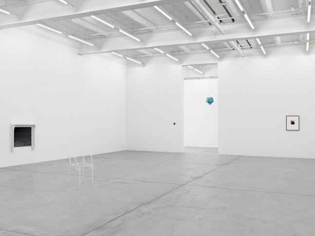 Installation view of Martin Boyce sculpture and photography exhibition