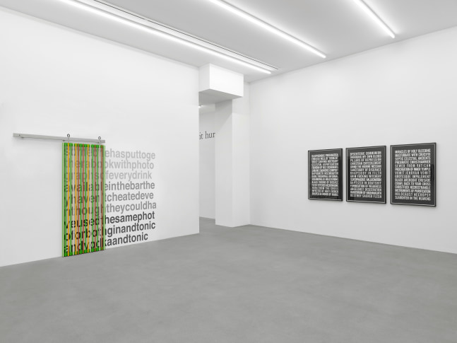 Installation view, Wall Works &amp;amp; Sculptures, Galerie Eva Presenhuber, Waldmannstrasse, Zurich, 2025