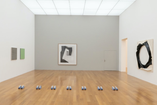 installation view of photographs by Candida Höfer