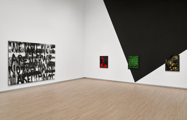 Installation view, Adam Pendleton, To Divide By, Mildred Lane Kemper Art Museum, St. Louis, 2023