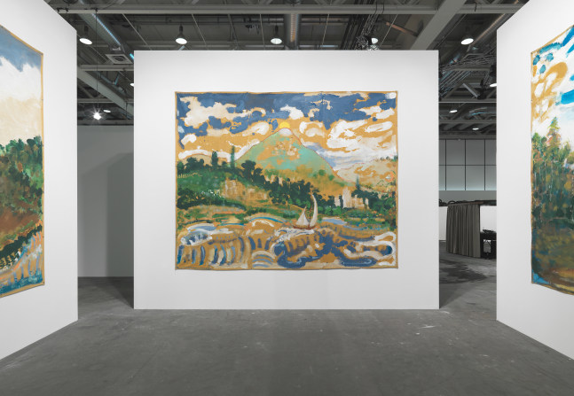Installation view of paintings by Verne Dawson