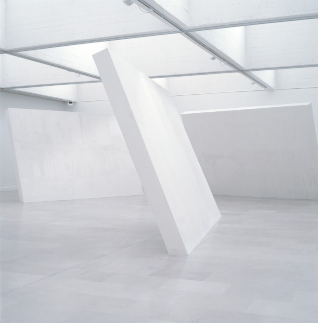 Installation view of sculptures by Ugo Rondinone