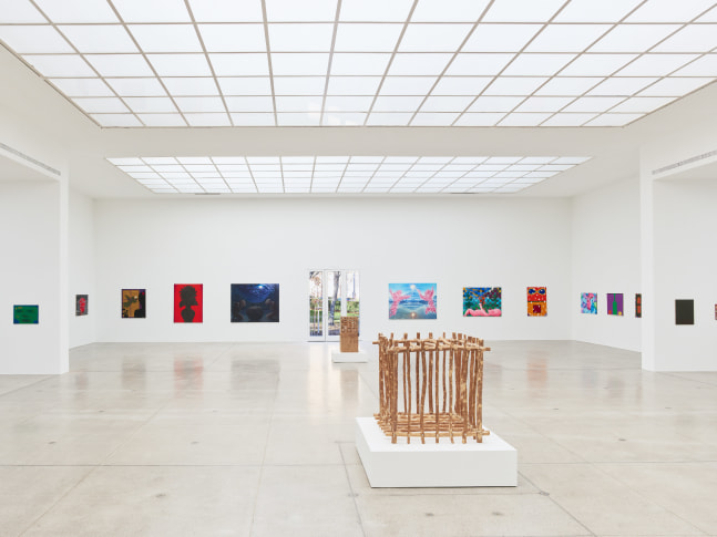 installation view of works by Jean-Frédéric Schnyder