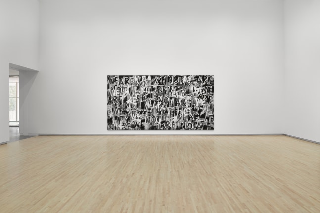Installation view, Adam Pendleton, To Divide By, Mildred Lane Kemper Art Museum, St. Louis, 2023