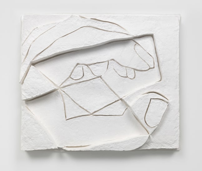 Wall relief by Wyatt Kahn Untitled 2016 Paper 73.5 x 61.5 x 8.5 cm / 29 x 24 1/4 x 3 1/4 in