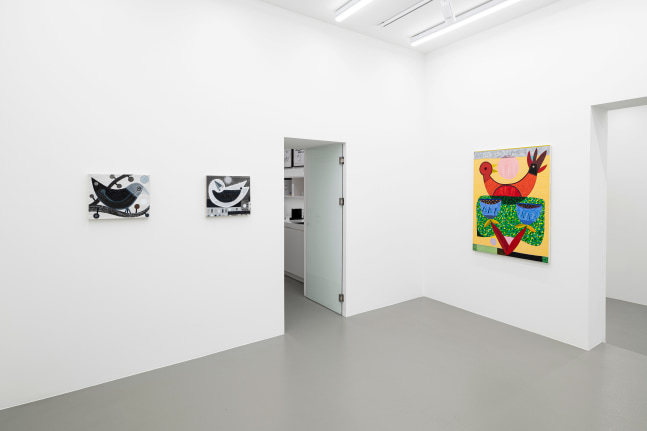 Installation view, Austin Eddy, Songs For The Sun., Galerie Eva Presenhuber, Vienna, 2024